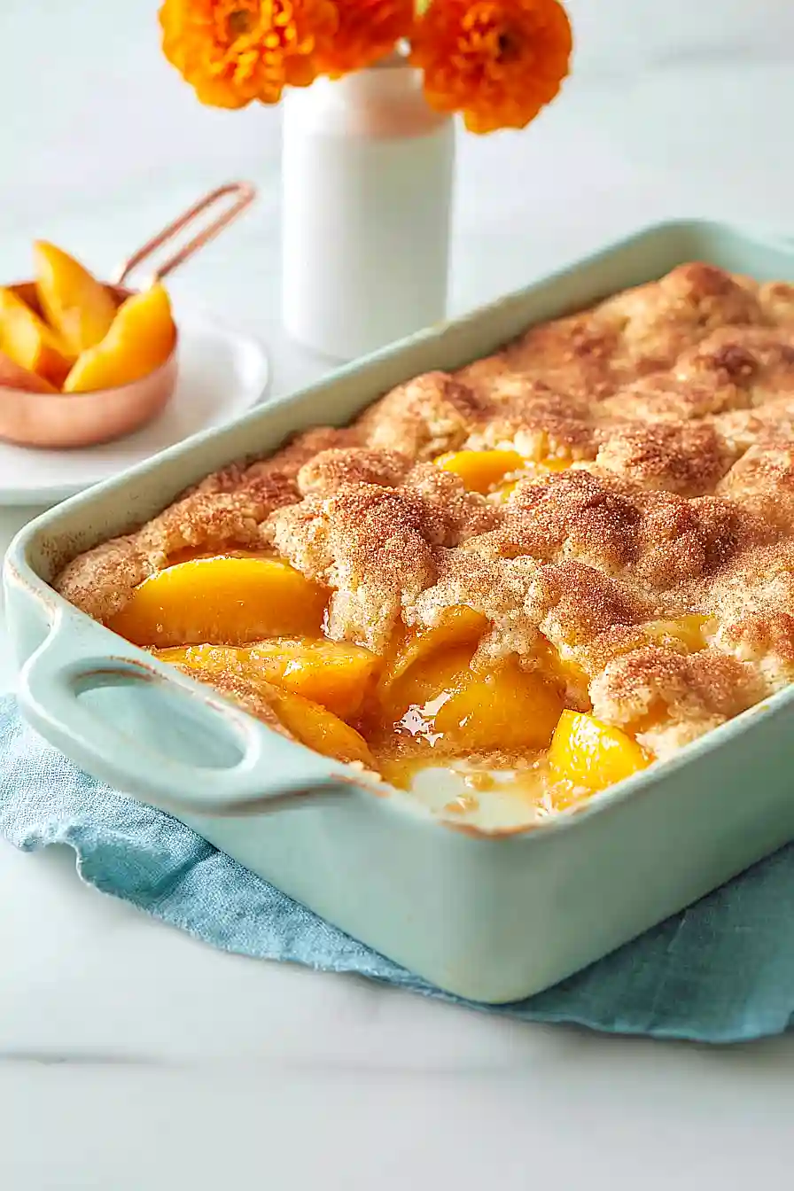 gluten free peach cobbler