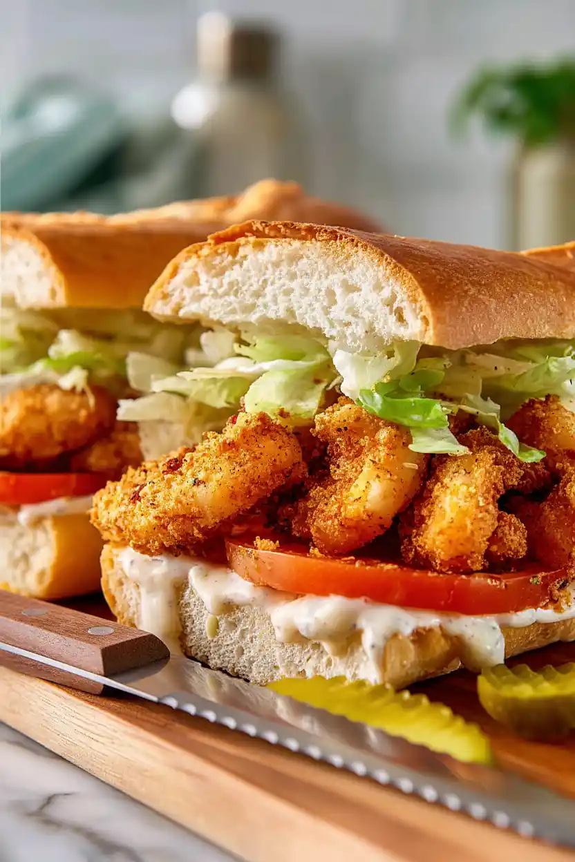 fried shrimp po boy