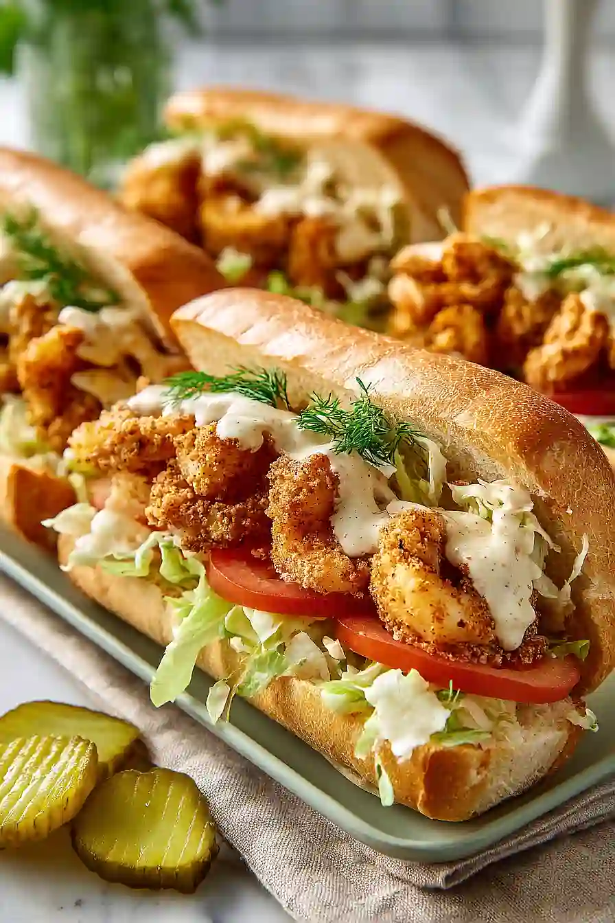 fried shrimp po boy