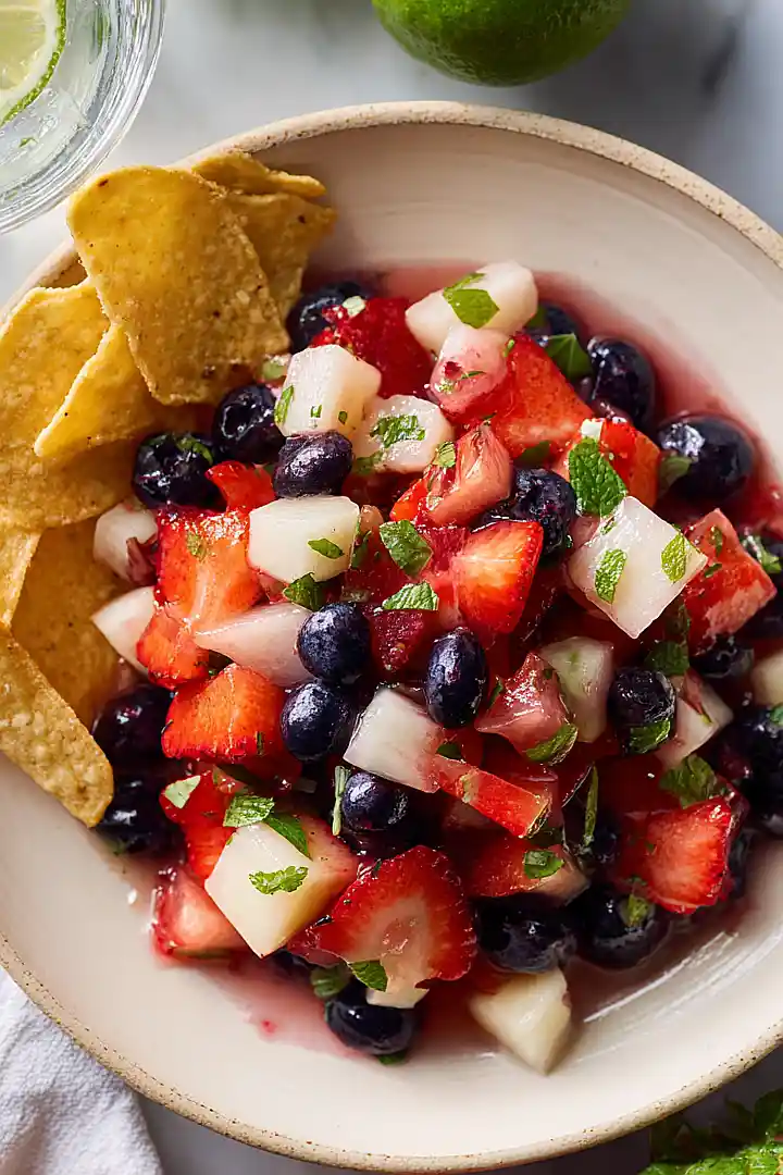 blueberry strawberry jicama salsa