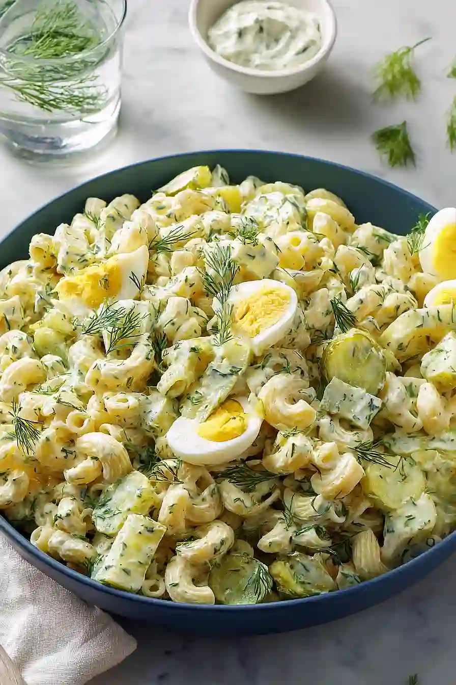 dill pickle macaroni salad
