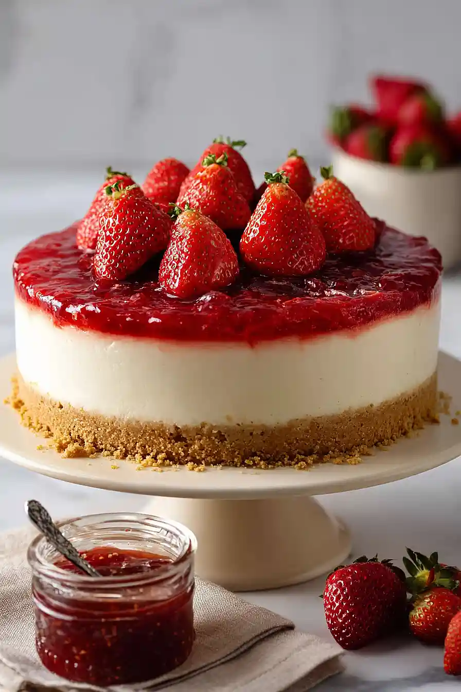 strawberry cheesecake ice cream cake