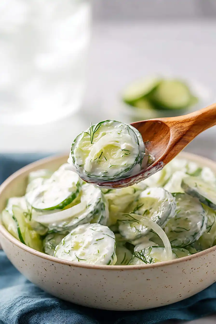 creamy cucumber salad