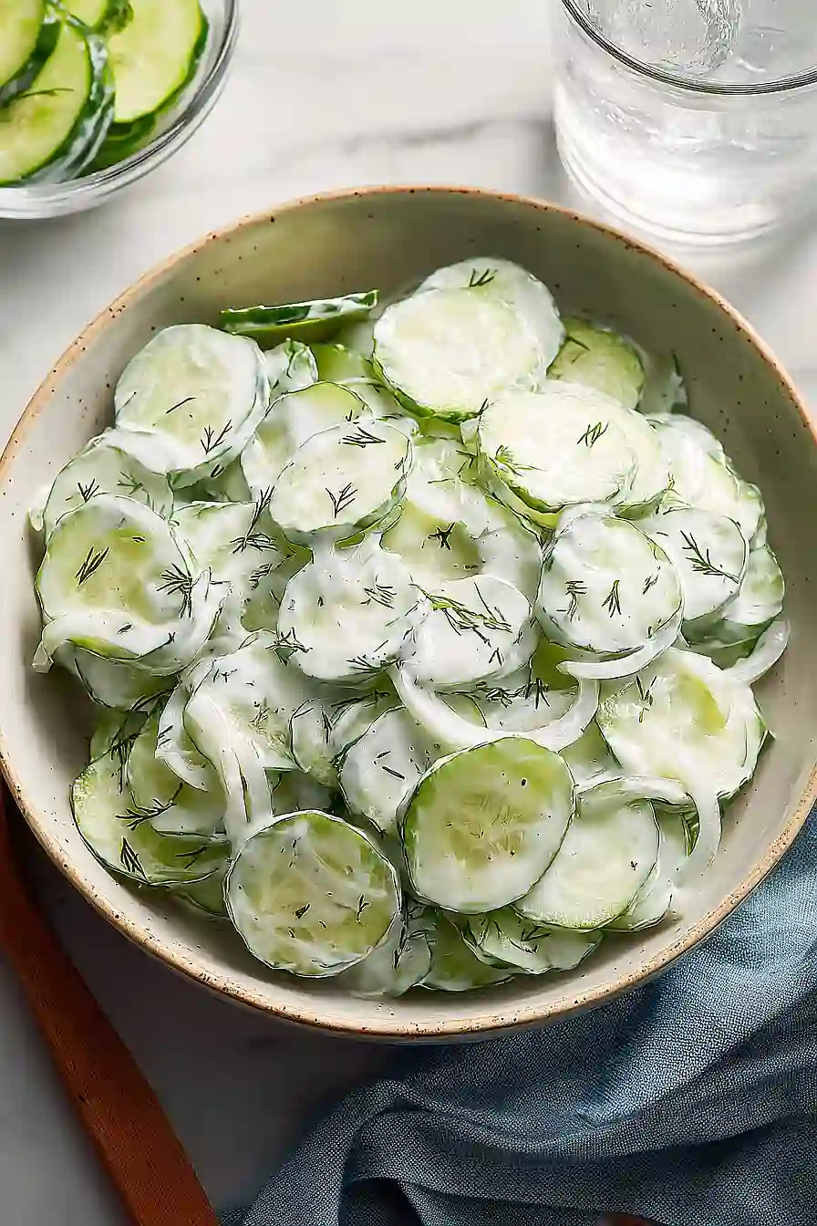 creamy cucumber salad