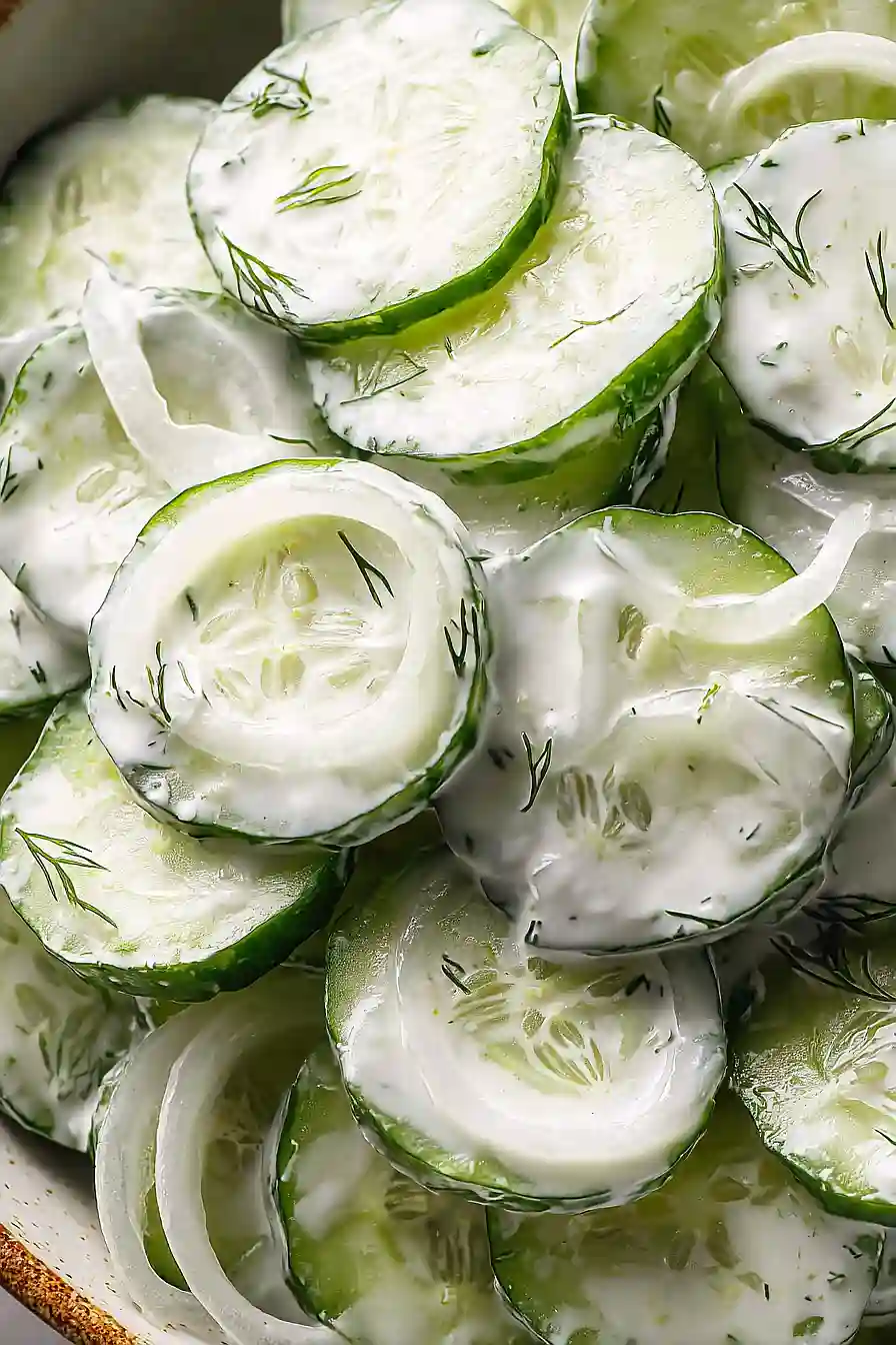 creamy cucumber salad