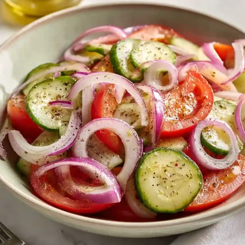 cucumber tomato salad with italian dressing