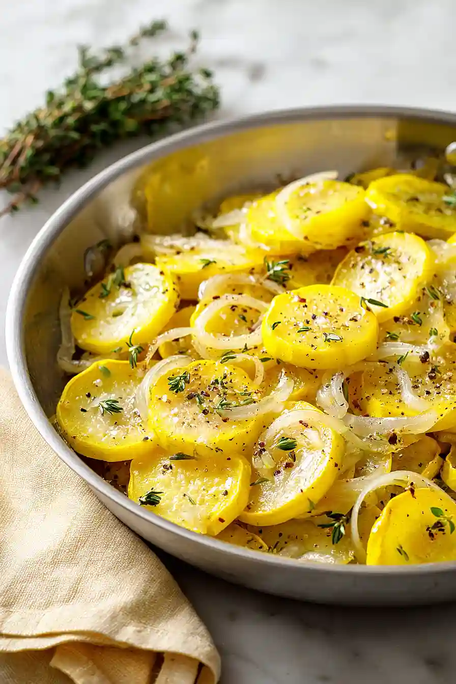 yellow squash with onions