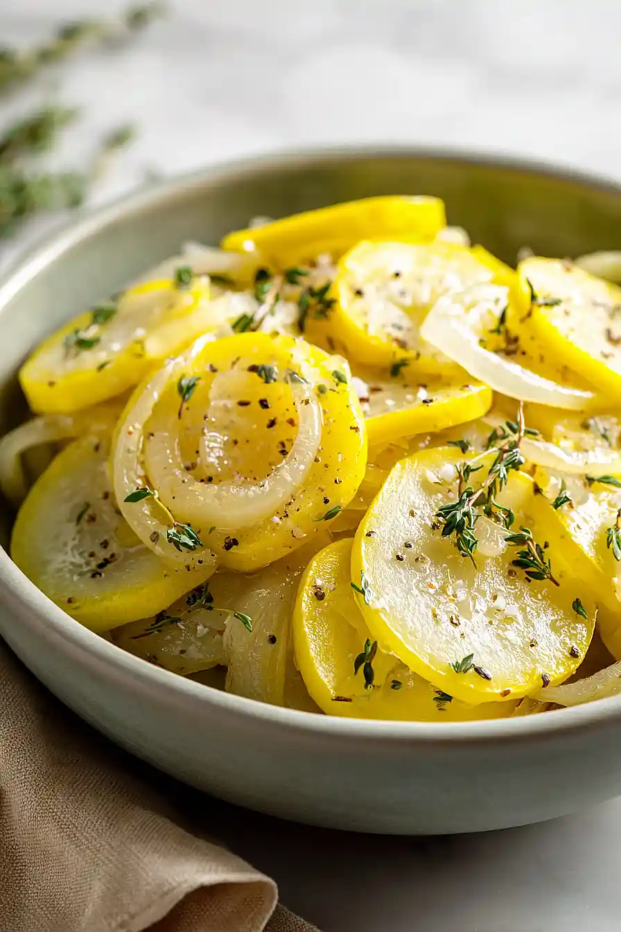 yellow squash with onions