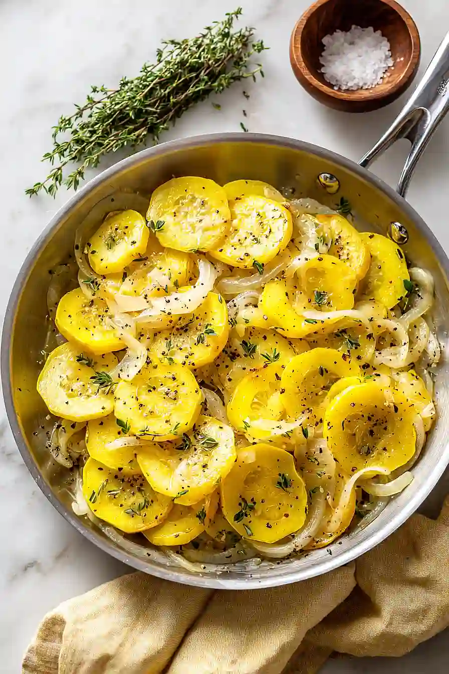 yellow squash with onions